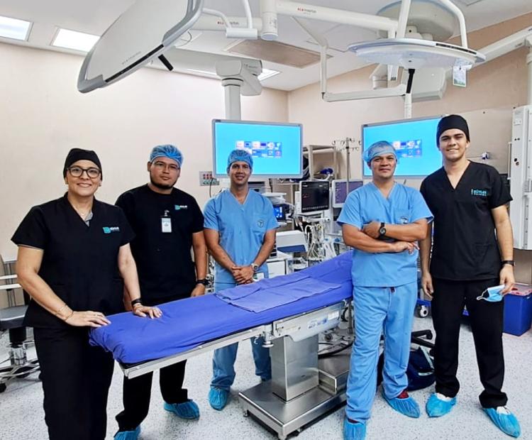 Instalacion de torres laparoscópicas